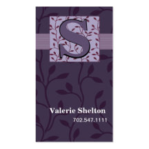 Carte de visite à la mode de vignes de bourgeon de