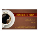 Carte de visite chaud de café