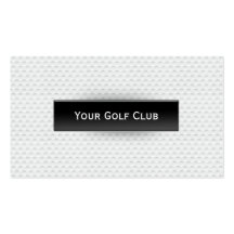 Carte de visite chic de golf de texture de boule d