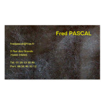 CARTE DE VISITE CUIR