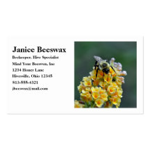 Carte de visite d'abeilles