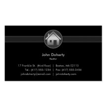 Carte de visite d'agent immobilier