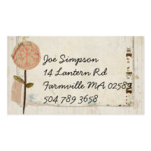 carte de visite d'amusement de griffonnage
