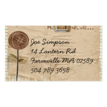 carte de visite d'amusement de griffonnage