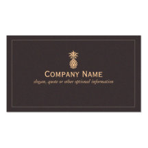 Carte de visite d'ananas