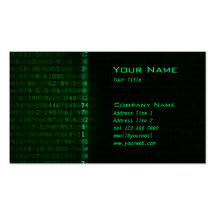 Carte de visite de balayage de données de laser