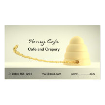 Carte de visite de boulangerie de café