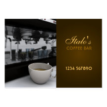 Carte de visite de café