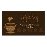 Carte de visite de café