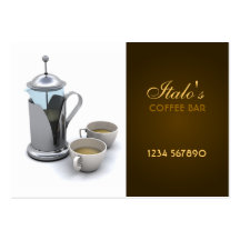 Carte de visite de café