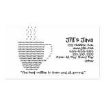 Carte de visite de café