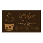 Carte de visite de café