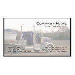 Carte de visite de camionnage de camionneur