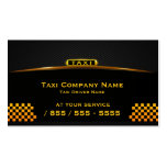 Carte de visite de chauffeur de taxi de Cab Compan