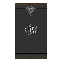 Carte de visite de comptabilité - monogramme victo