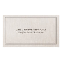 Carte de visite de CPA de comptable