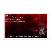 Carte de visite de cru du DJ