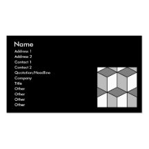 Carte de visite de cubes