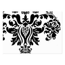 Carte de visite de damassé