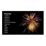 Carte de visite de feux d'artifice