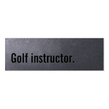 Carte de visite de golf de noir de charbon mini