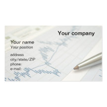 Carte de visite de graphique et "de stylo de march