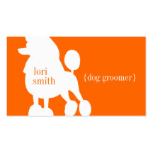 Carte de visite de Groomer de chien de caniche