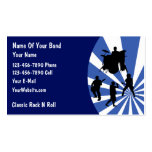 Carte de visite de groupe de rock