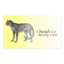 Carte de visite de guépard
