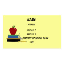 Carte de visite de jours d'école