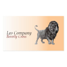 Carte de visite de lion