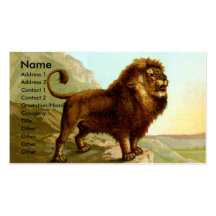 Carte de visite de lion de Barbarie