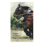 Carte de visite de magasin de harnais