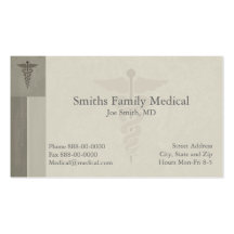 Carte de visite de médecin