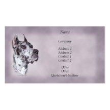 Carte de visite de Merle great dane