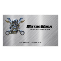 Carte de visite de moto d'acier inoxydable de Faux cartes professionnelles
