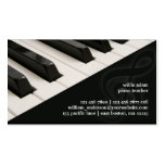 Carte de visite de piano
