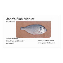 Carte de visite de poissonnerie