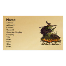 Carte de visite de ragoût de sorcière