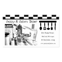 Carte de visite de restaurant/wagon-restaurant