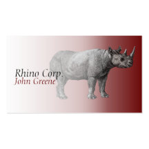 Carte de visite de rhinocéros