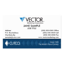Carte de visite de vente de vecteur