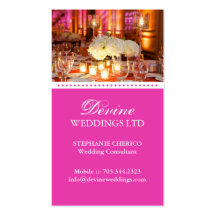 Carte de visite de wedding planner