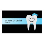 Carte de visite dentaire de dentiste avec la dent 