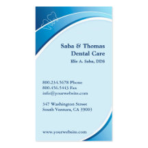 Carte de visite dentaire w/Appointment