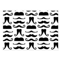 Carte de visite d'impression de moustache