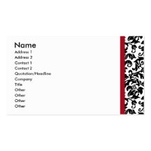 Carte de visite divin de damassé