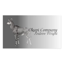 Carte de visite d'okapi
