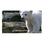 Carte de visite d'ours blanc de bébé