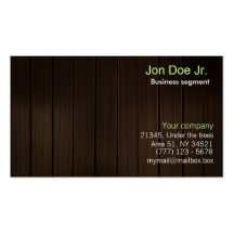 Carte de visite en bois de texture